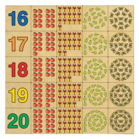 Lotto tellen, 16-20, 25 stukjes