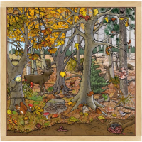 Puzzel bos herfst-winter, 64 stukjes