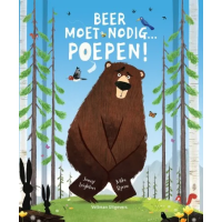 Foto: Beer moet nodig poepen