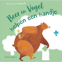 Beer en vogel helpen een handje