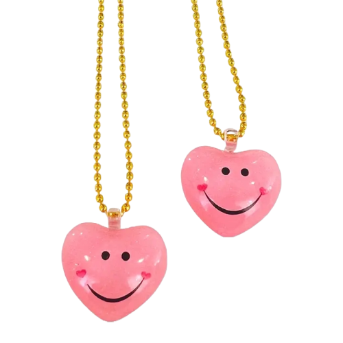 Foto: Ketting smiley hartje retro - Pop Cutie