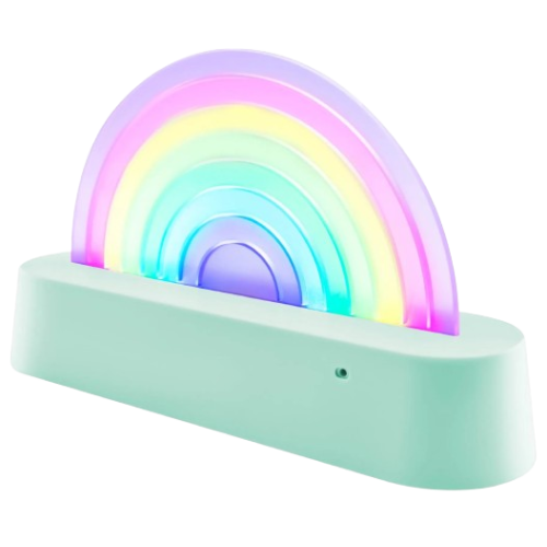 Foto: Regenboog lamp mint